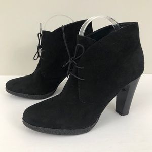 J Crew Suede Flannery Platform Ankle Boots